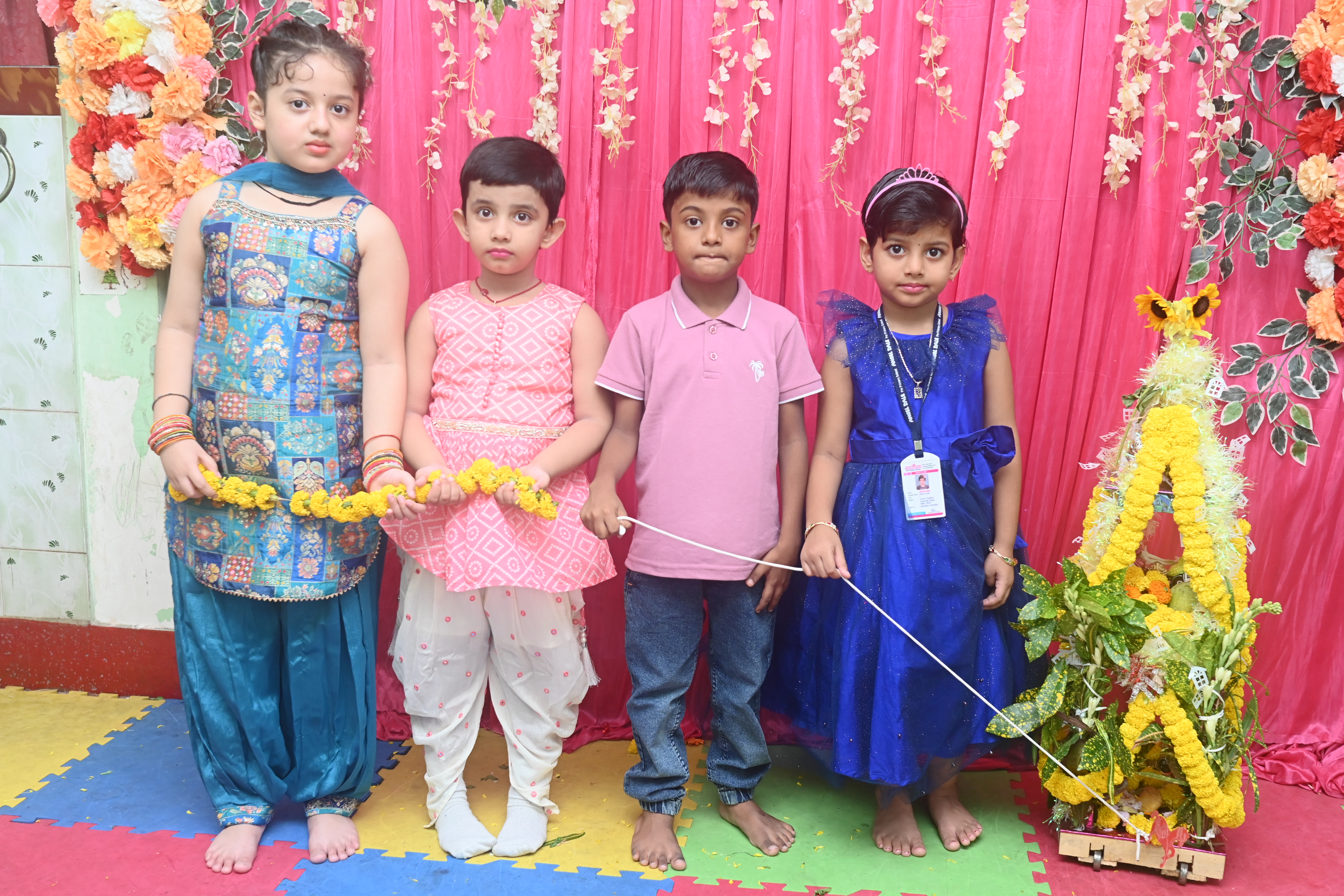 Children doing art and craft